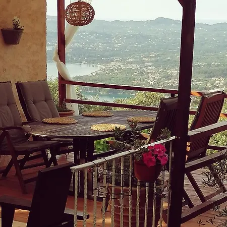 Lorantina Luxury Sea View House With Starlink Wifi Near Barbati & Ipsos Lantställe