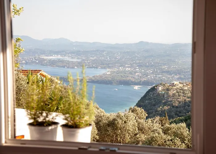 Lorantina Luxury Sea View House With Starlink Wifi Near Barbati & Ipsos * Σπαρτύλας